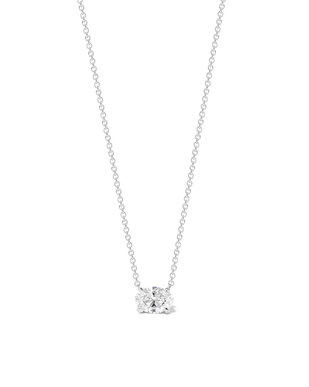 1.5ct East West Oval Brandi Necklace
