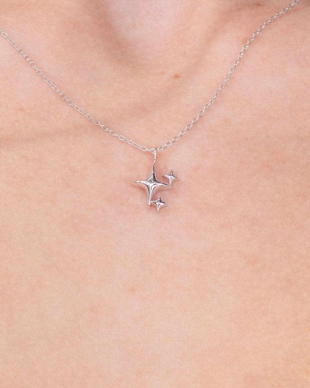 White Gold Kira Necklace - PBD Necklaces