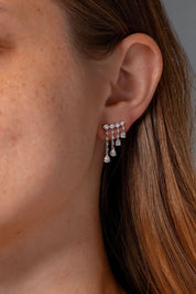 White Gold Sarah Diamond Earrings - PBD Earrings