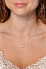 White Opal Necklace - PBD Necklaces