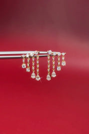 Yellow Gold Sarah Diamond Earrings - PBD Earrings