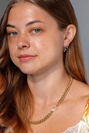 Yellow Gold Sarah Diamond Earrings - PBD Earrings