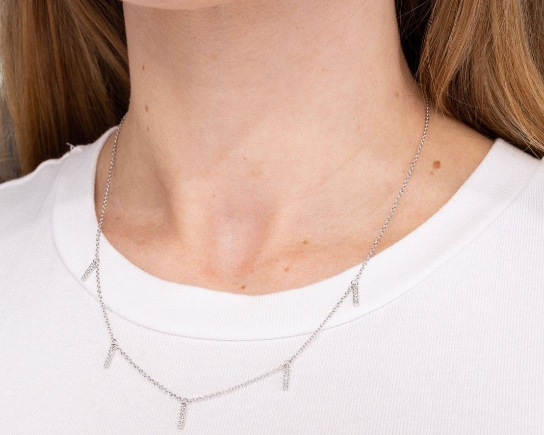 0.12ct Diamond Drop Necklace Necklaces Princess Bride Diamonds 