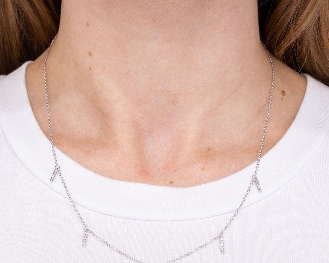 0.12ct Diamond Drop Necklace Necklaces Princess Bride Diamonds 