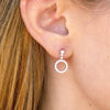 0.75cttw Diamond Circle Earrings Earrings Princess Bride Diamonds 