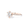1.4mm Caraline Round Engagement Rings Princess Bride Diamonds 