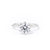 1.4mm Caraline Round High Polish Engagement Rings Princess Bride Diamonds 3 14K White Gold 