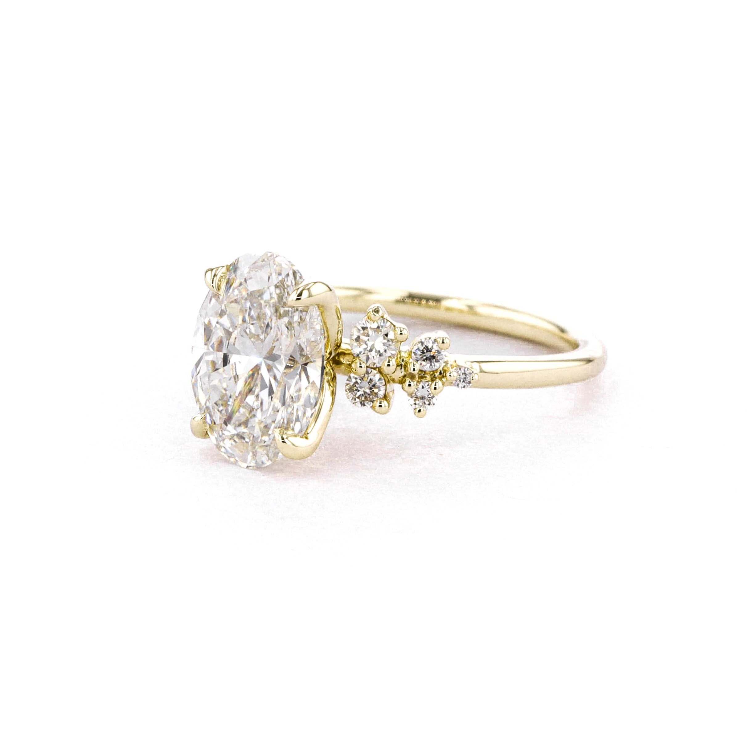 Princess cut oval diamond ring Clearance