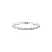 1.4mm Pavé Diamond Ring Ring Princess Bride Diamonds 3 14K White Gold 