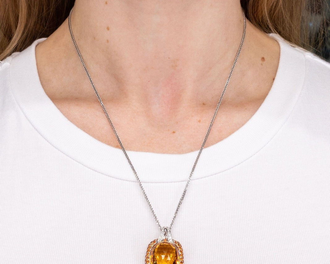 15.69ct Citrine Necklace Necklaces Princess Bride Diamonds 