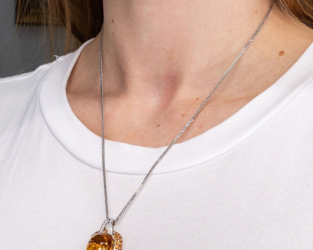 15.69ct Citrine Necklace Necklaces Princess Bride Diamonds 