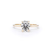 1.5mm Juliette Oval Solitaire Engagement Rings Princess Bride Diamonds 3 14K Yellow Gold 