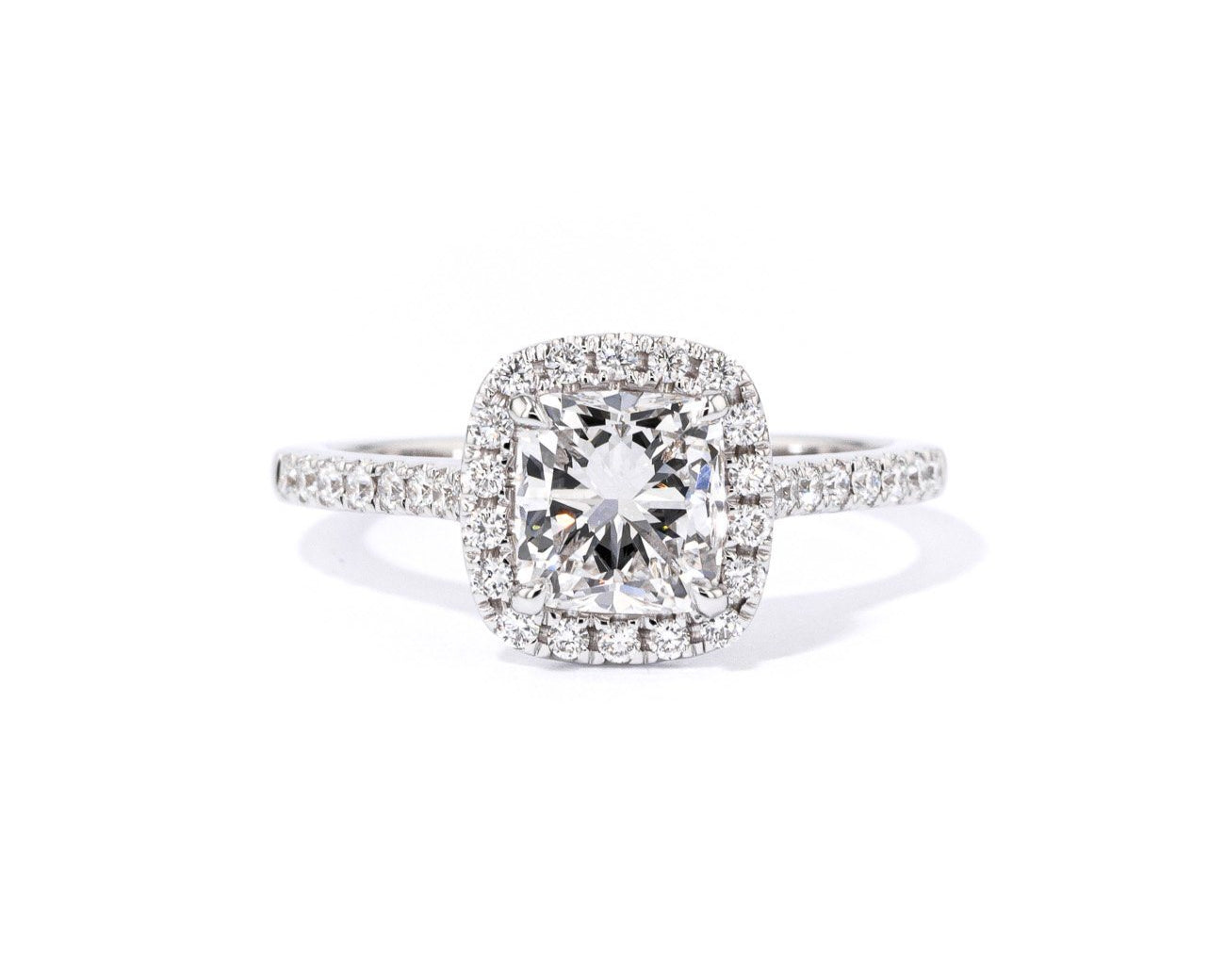 1.6mm Amara Cushion Engagement Rings Princess Bride Diamonds 