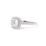 1.6mm Amara Cushion Engagement Rings Princess Bride Diamonds 
