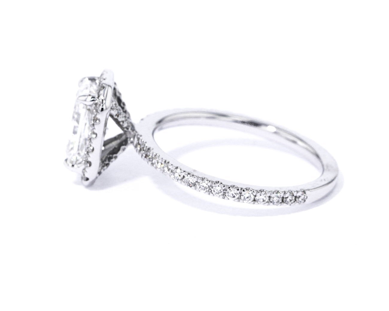 1.6mm Angela Radiant Engagement Rings Princess Bride Diamonds 