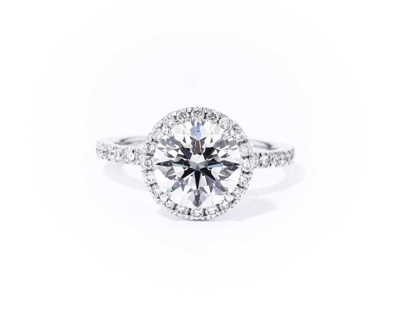 1.6mm Angela Round Engagement Rings Princess Bride Diamonds 