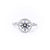 1.6mm Angela Round Engagement Rings Princess Bride Diamonds 