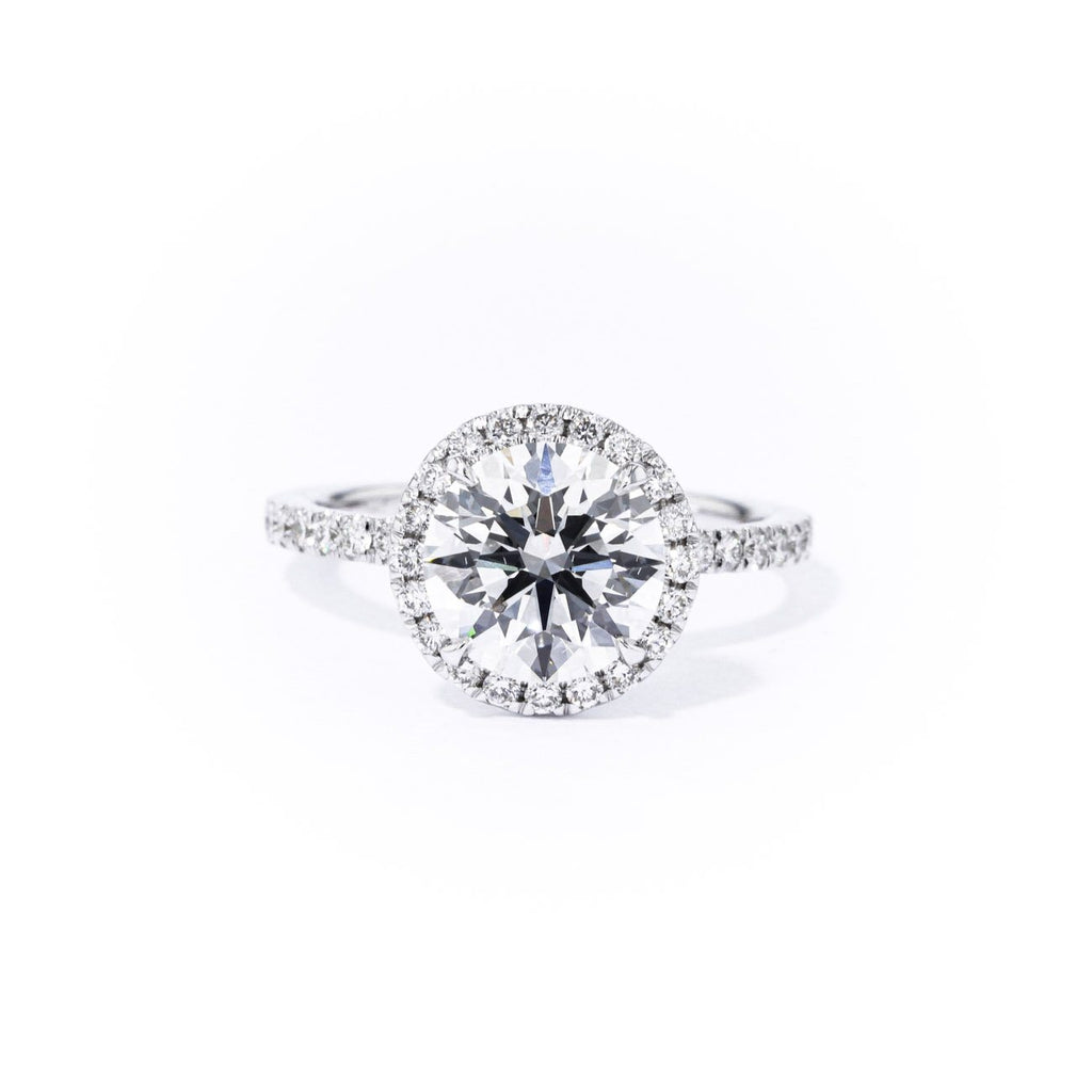 1.6mm Angela Round Engagement Rings Princess Bride Diamonds 