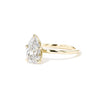1.6mm Caraline Pear High Polish Engagement Rings Princess Bride Diamonds 