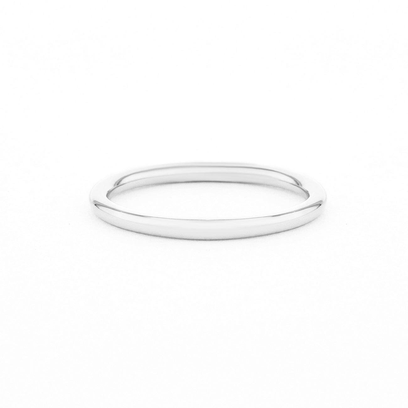 1.6mm High Polish Band Rings Princess Bride Diamonds 