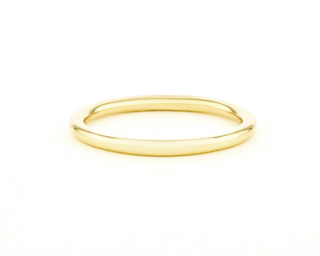 1.6mm High Polish Band Rings Princess Bride Diamonds 