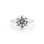 1.6mm Juliette Round High Polish Engagement Rings Princess Bride Diamonds 