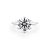 1.6mm Juliette Round High Polish Engagement Rings Princess Bride Diamonds 