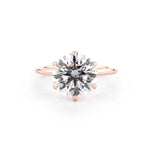 1.6mm Juliette Round High Polish Engagement Rings Princess Bride Diamonds 