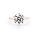 1.6mm Juliette Round High Polish Engagement Rings Princess Bride Diamonds 