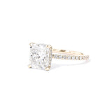 1.6mm Kayla Cushion Engagement Rings Princess Bride Diamonds 