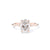 1.6mm Kayla Oval High Polish Engagement Rings Princess Bride Diamonds 3 14K Rose Gold 