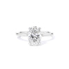 1.6mm Kayla Oval High Polish Engagement Rings Princess Bride Diamonds 3 14K White Gold 