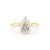 1.6mm Kayla Pear High Polish Engagement Rings Princess Bride Diamonds 