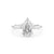 1.6mm Kayla Pear High Polish Engagement Rings Princess Bride Diamonds 