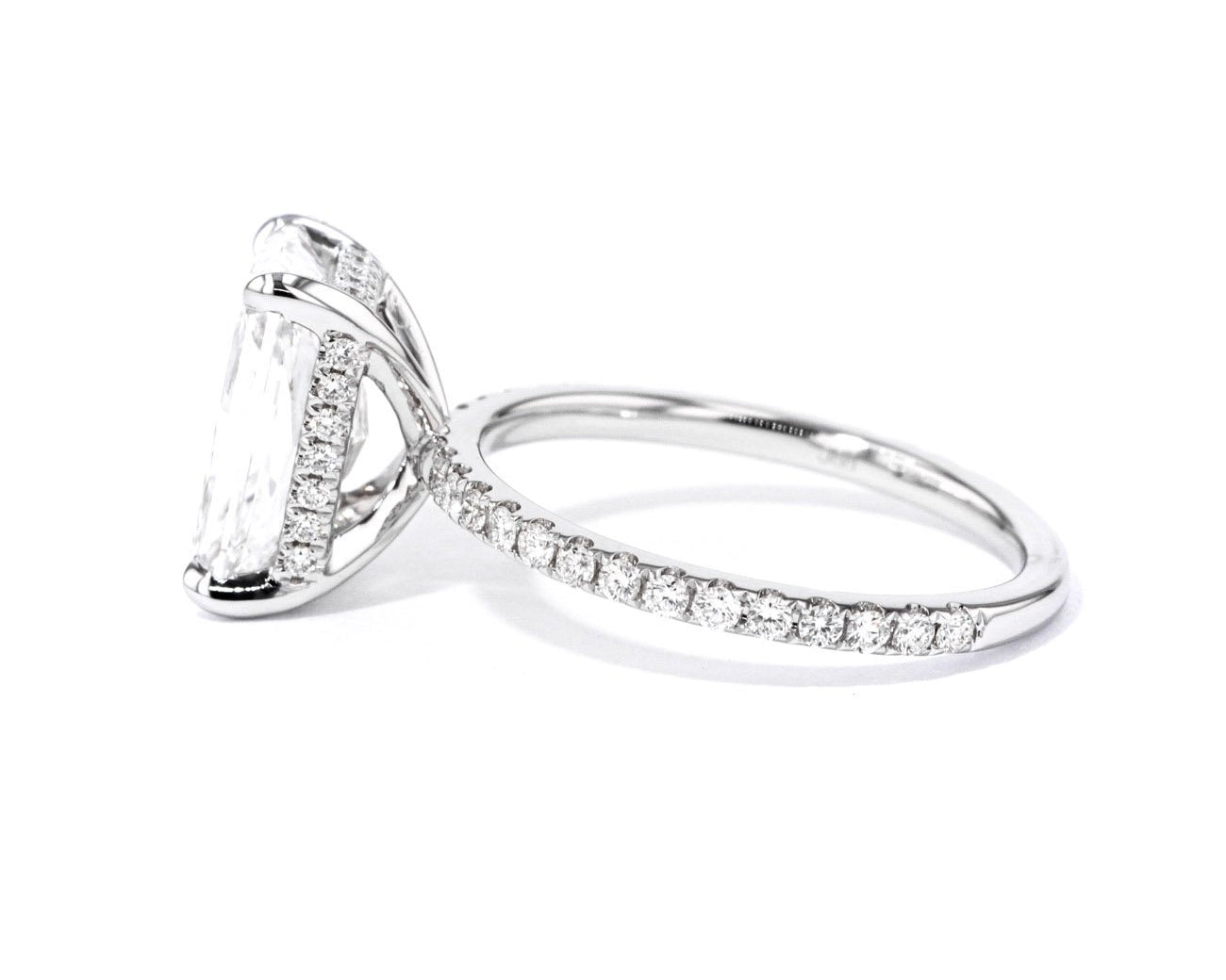 1.6mm Kayla Radiant Engagement Rings Princess Bride Diamonds 
