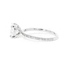 1.6mm Leah Cushion Engagement Rings Princess Bride Diamonds 
