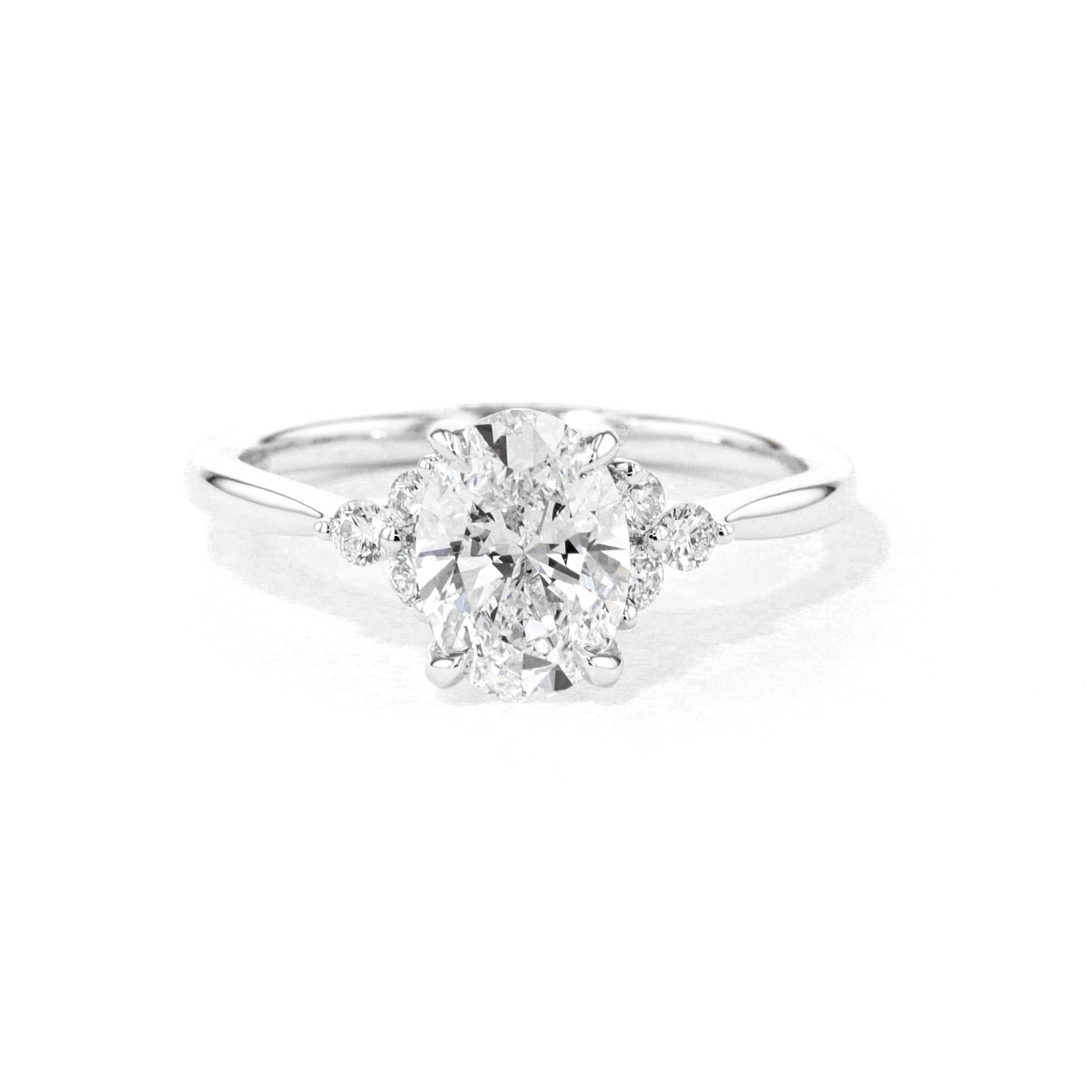 Oval Diamond Engagement Ring at Diamond and Gold Warehouse