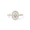 1.6mm Lynn Oval Engagement Rings Princess Bride Diamonds 3 14K Yellow Gold 