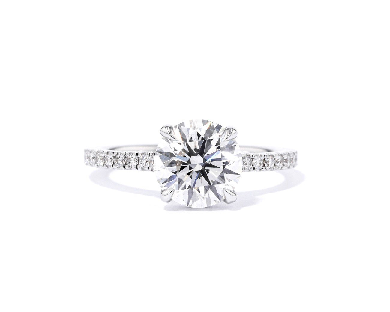 1.6mm Michelle Round Engagement Rings Princess Bride Diamonds 