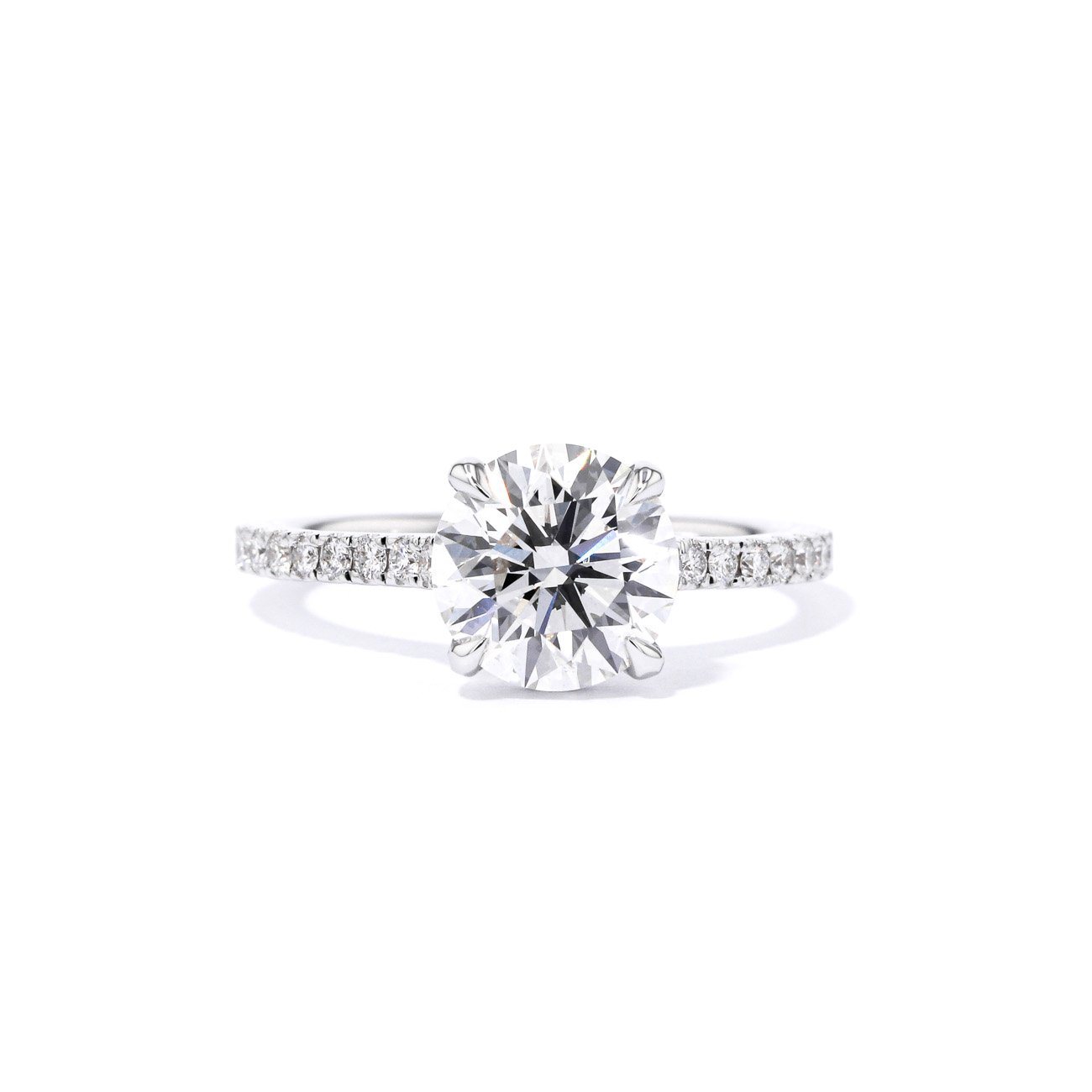 1.6mm Michelle Round Engagement Rings Princess Bride Diamonds 