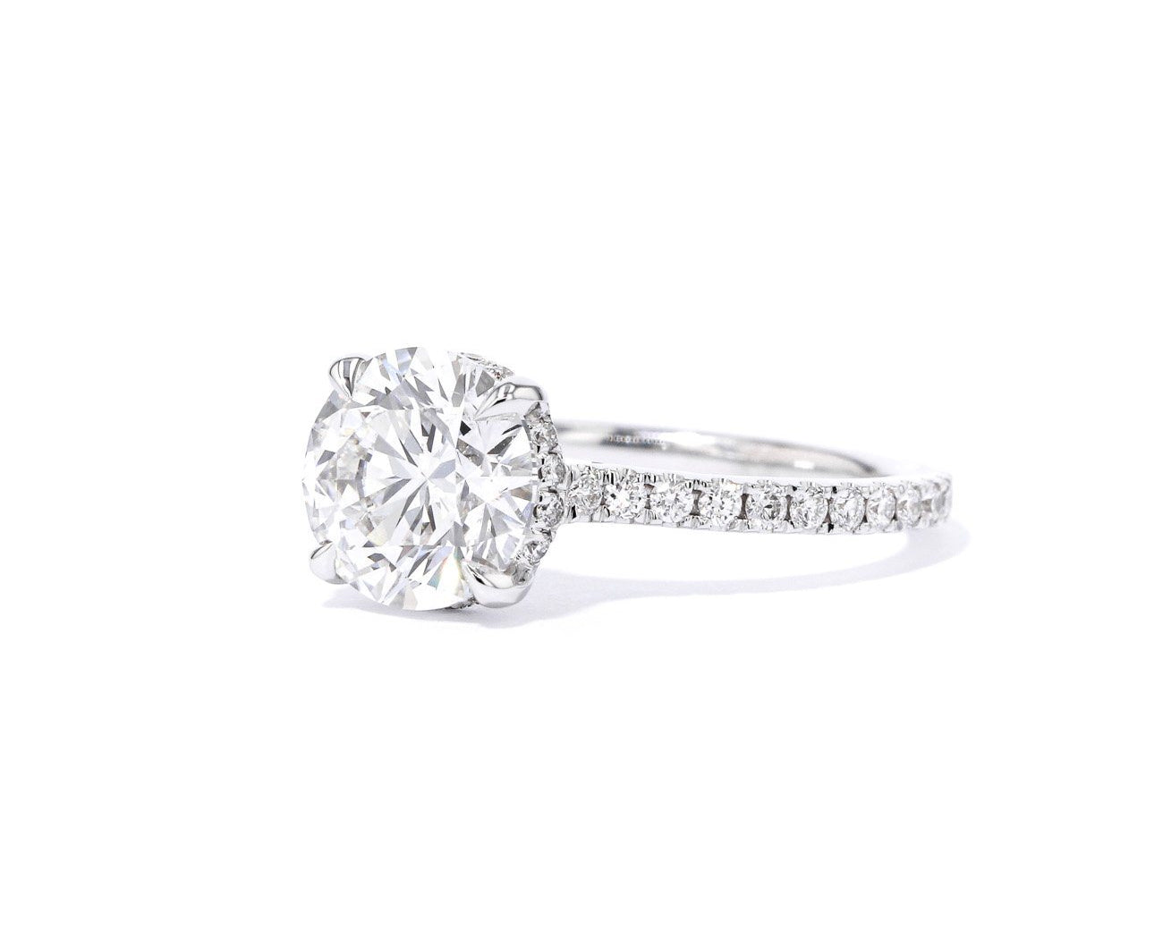1.6mm Michelle Round Engagement Rings Princess Bride Diamonds 