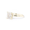 1.6mm Nicole Cushion High Polish Engagement Rings Princess Bride Diamonds 