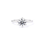 1.6mm Nicole Round High Polish Engagement Rings Princess Bride Diamonds 