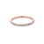 1.6mm Pavé Diamond Ring Ring Princess Bride Diamonds 3 14K Rose Gold 