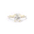 1.6mm Samantha Oval Engagement Rings Princess Bride Diamonds 3 14K Yellow Gold 