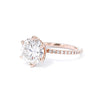 1.6mm Samantha Round Engagement Rings Princess Bride Diamonds 