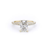 1.6mm Shelby Radiant Engagement Rings Princess Bride Diamonds 3 14K Yellow Gold 