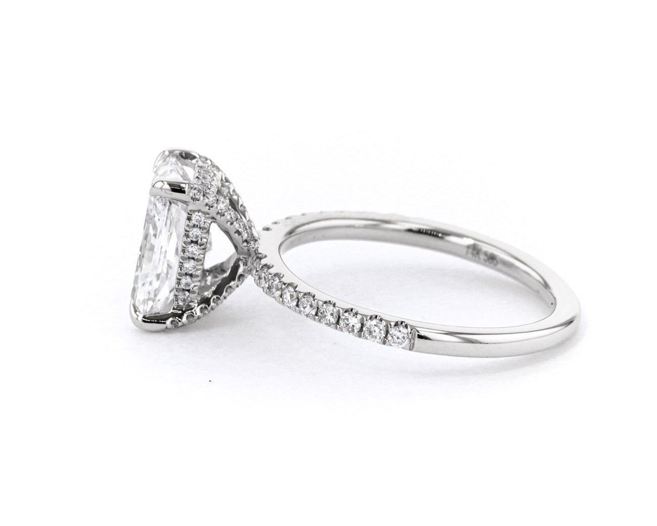 1.6mm Shelby Radiant Engagement Rings Princess Bride Diamonds 