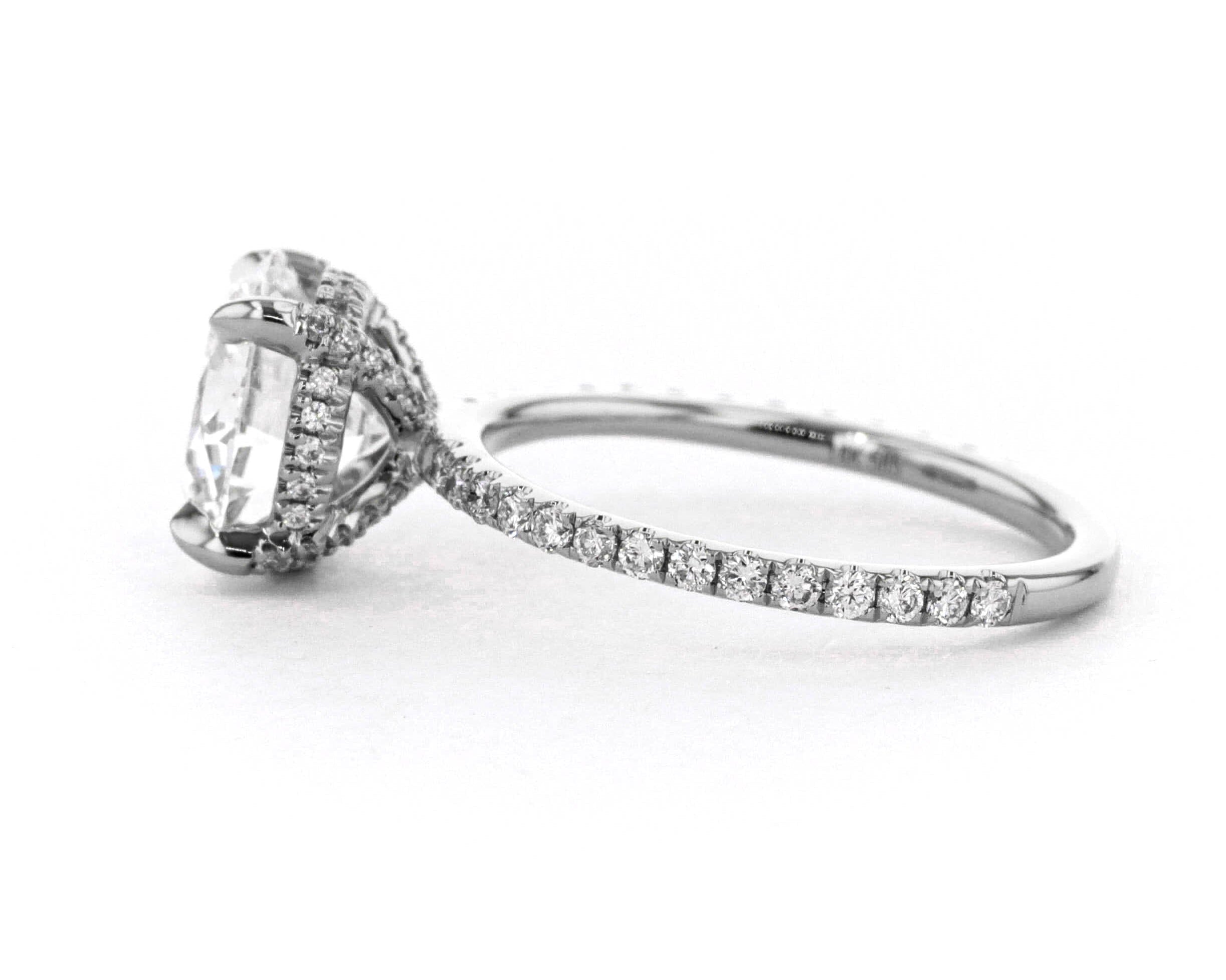 1.6mm Shelby Round Engagement Rings Princess Bride Diamonds 
