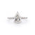 1.6mm Stephanie Pear Engagement Rings Princess Bride Diamonds 